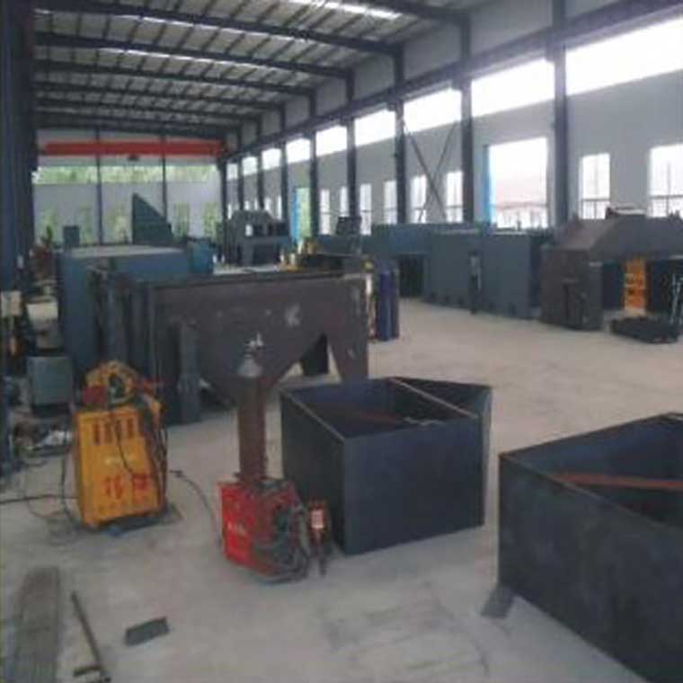 Shot blasting machine production site