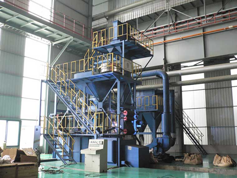 轧辊毛化抛丸机