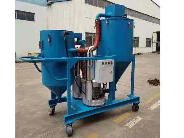 真空吸丸机操作视频，适应于散落的钢砂回收