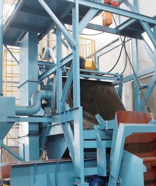 倾斜滚筒抛丸机